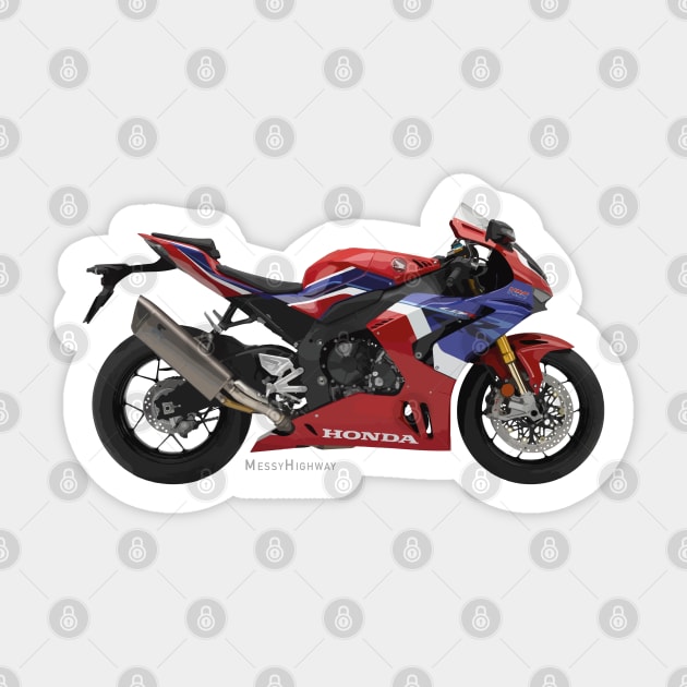 Honda CBR1000RR-R Fireblade SP 21 tri-color, s Sticker by MessyHighway